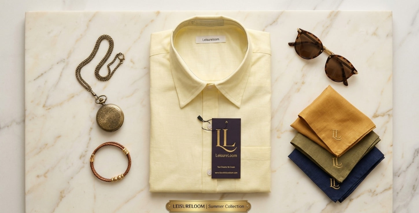 LL-072 Premium Cream Yellow formal shirt