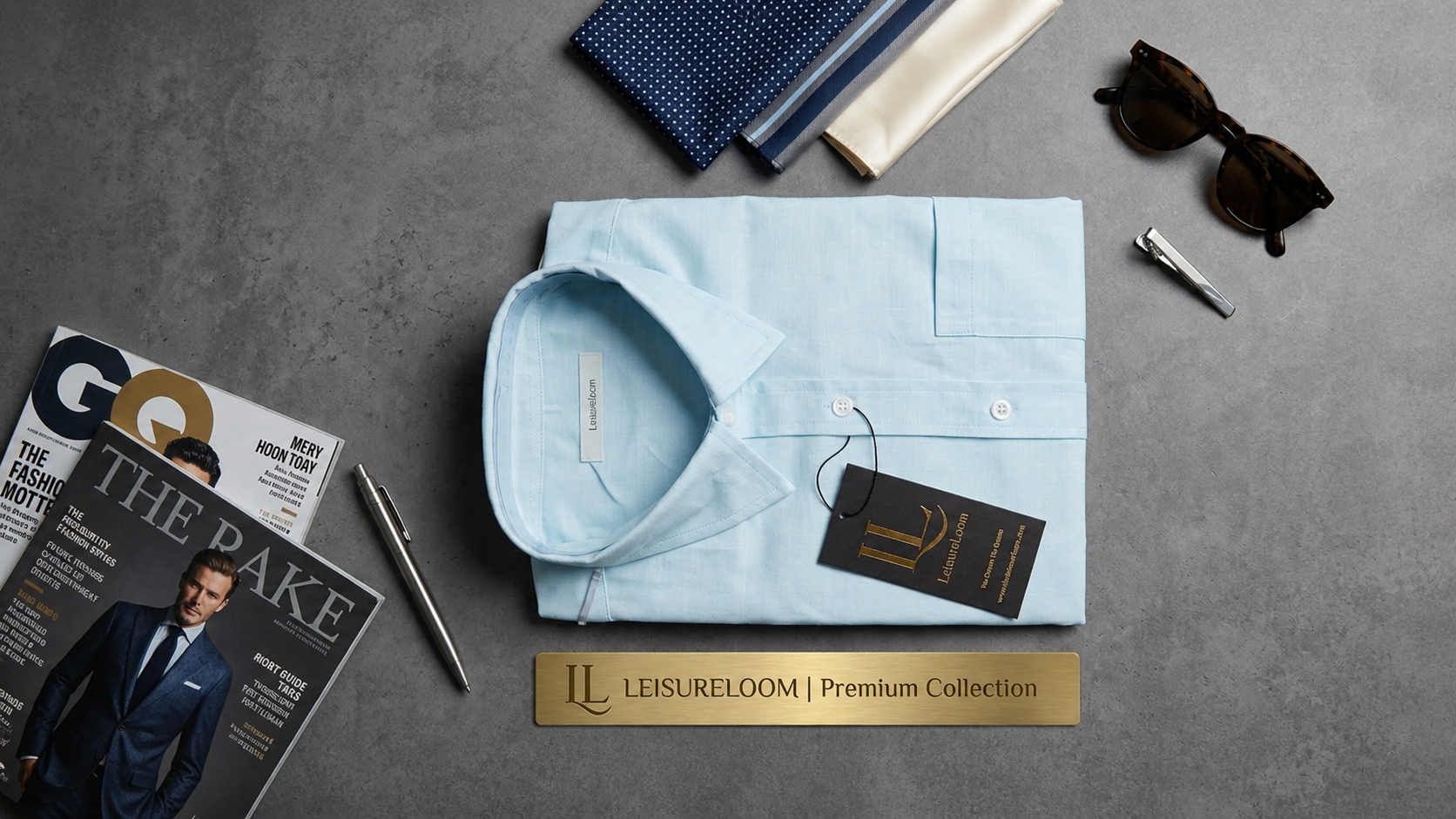 LL-073 Premium Sky Blue formal shirt