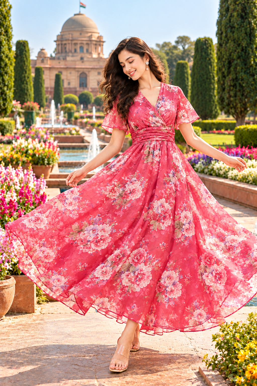 Rosabella Floral Dress LL-098