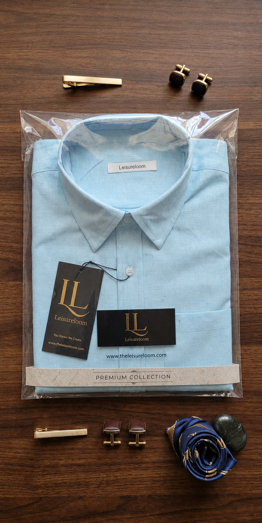 LL-073 Premium Sky Blue formal shirt