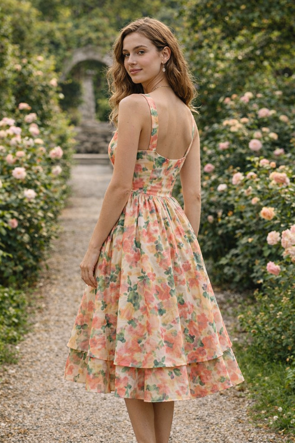 Peach Blossom Dress-LL-019