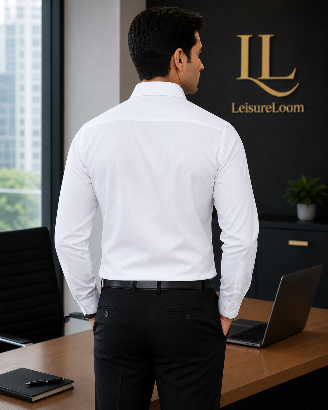 LL-074 Premium White formal shirt