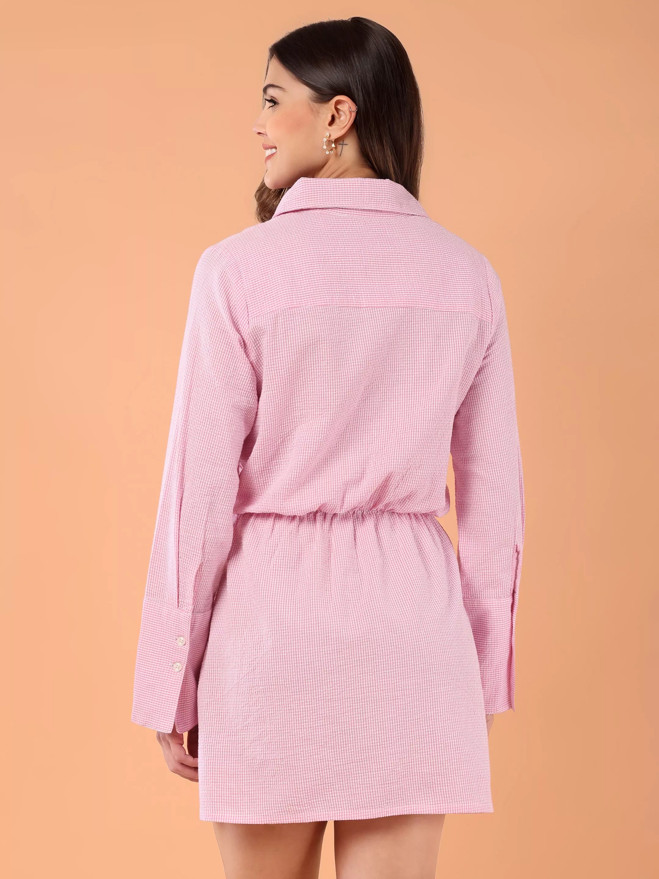 ORA Full sleeve shirt in Gingham