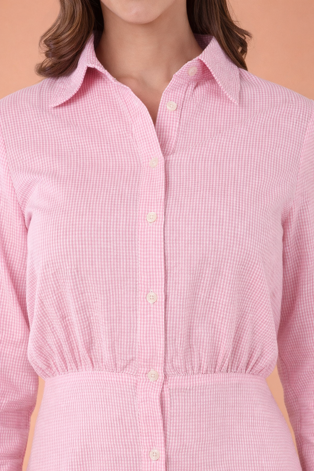 ORA Full sleeve shirt in Gingham