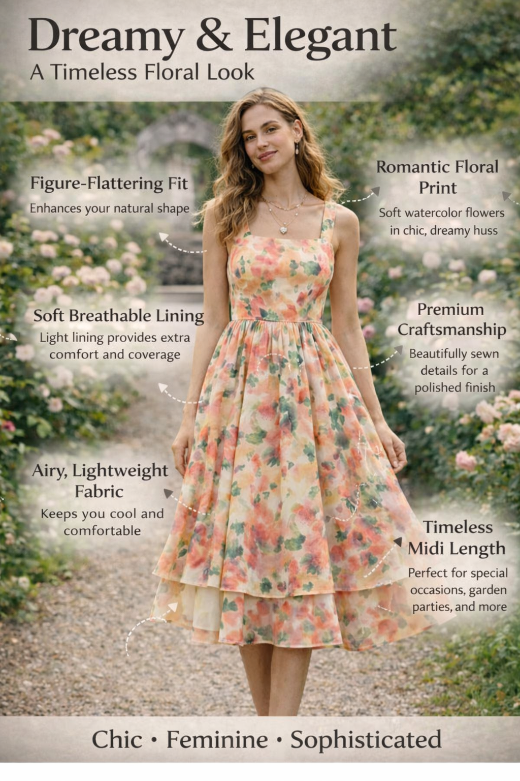 Peach Blossom Dress-LL-019